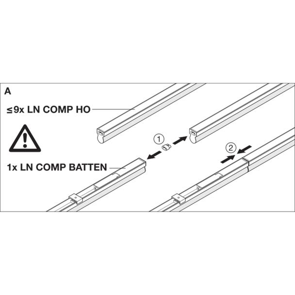 Oprawa liniowa LINEAR COMPACT BATTEN 600 10W 3000K