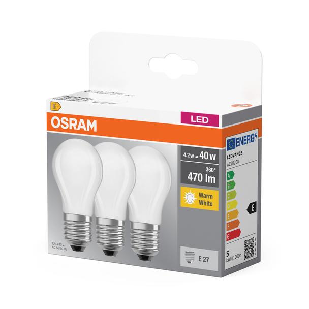 BASE CL P40 4W 827 230V GL FR E27 FS3 LEDVANCE
