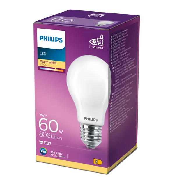 LED classic 60W A60 E27 WW FR ND 1CT/10 Żarówka LED