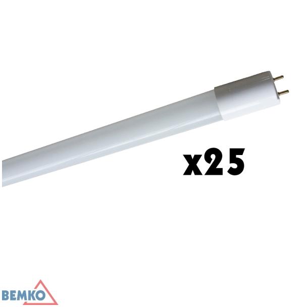 TUBA LED 230V T8 600MM 9W 900LM 6000K WW SZKŁO MLECZNA (KARTON 25SZT.)