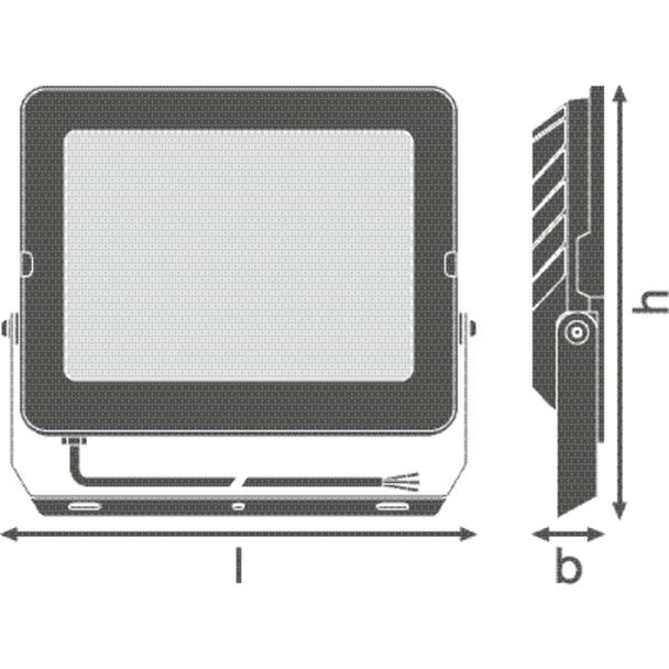 Naświetlacz LED FLOOD COMPACT V 135W 865 SYM 100 BK 4058075575141 LEDVANCE