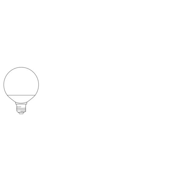 Żarówka LED E27 G95 14W = 100W 1521lm CCT 200° SMART+ WIFI Ściemnialna 4058075609594 LEDVANCE