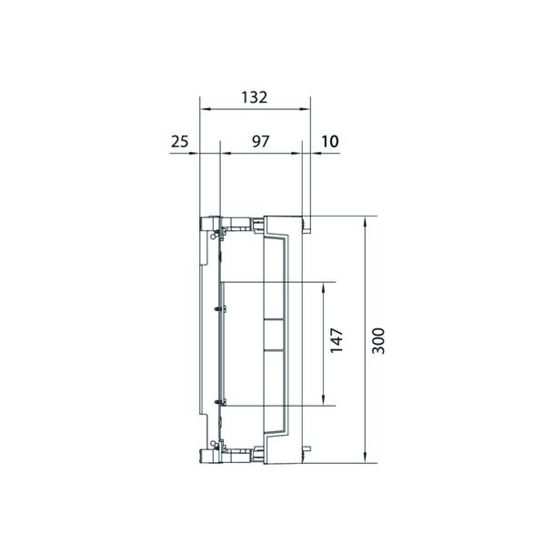 univers N 300x500mm podzespół dla wyłączników mocy H3+ 2xP160