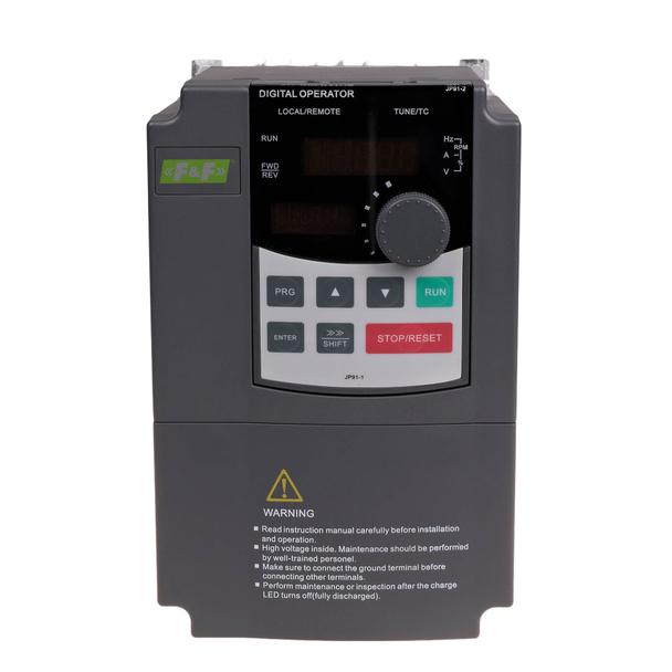 Falownik jednofazowy Uwe=230V AC Iwe=8,2A Uwy=3x230V AC Iwy=7A Pmax=0,75kW FA-1LX007 F&F