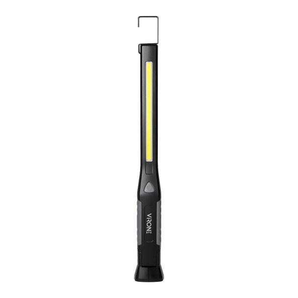 Latarka warsztatowa LED, 400lm+100lm, 1200mAh, magnes, hak