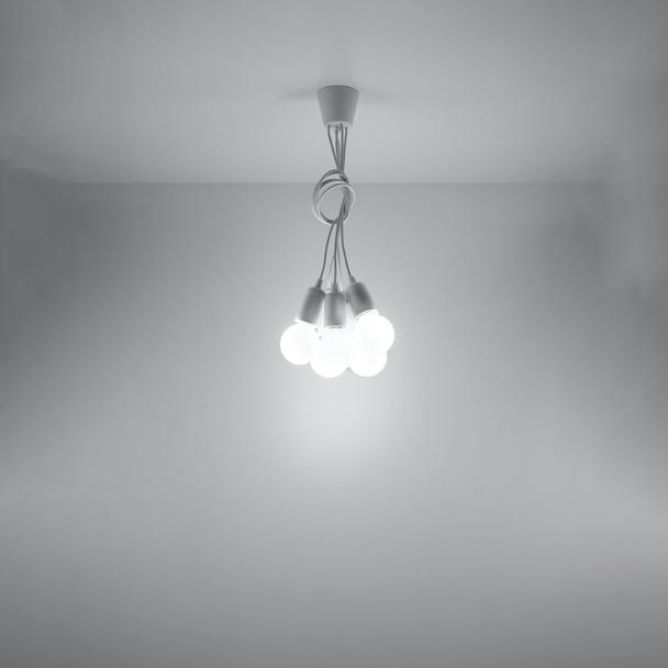 Sollux Lampa wisząca DIEGO 5 biała SL.0571