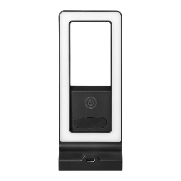 ARTUS lampka podszafkowa LED 3W, 225lm, 4000K, z włącznikiem dotykowym i USB, czarna