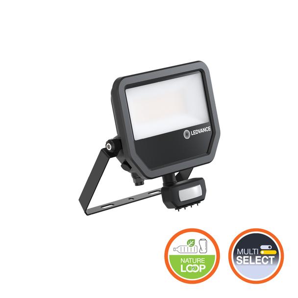 Naświetlacz LED z czujnikiem ruchu FLOODLIGHT sensor PFM G4 27W41W IP65 4000K 145lm/W czarny LEDVANC