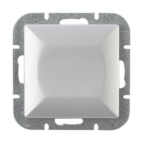 Łącznik krzyżowy podtynkowy Pearl, 10A, 250V, WP-8P, srebrny