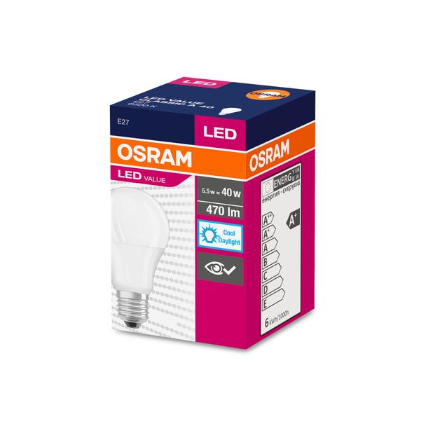 Żarówka LED E27 6W Classic A 40 6500K 500lm 4052899971011 LEDVANCE