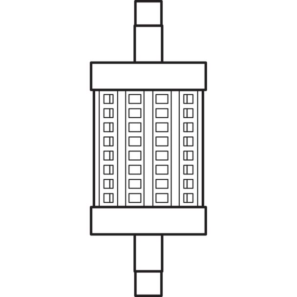 LED LINE 78mm 60 6,5W 827 230V R7S 6X1 LEDVANCE
