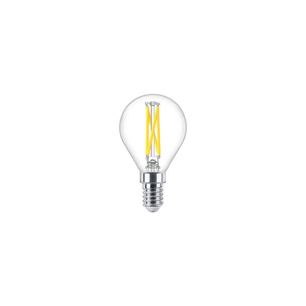 Żarówka LED ściemnialna Kulka 2,5W=25W 340lm / 2200K/2700K LEDLusterDT 2,5-25W E14 927 P45 5 lat gw.