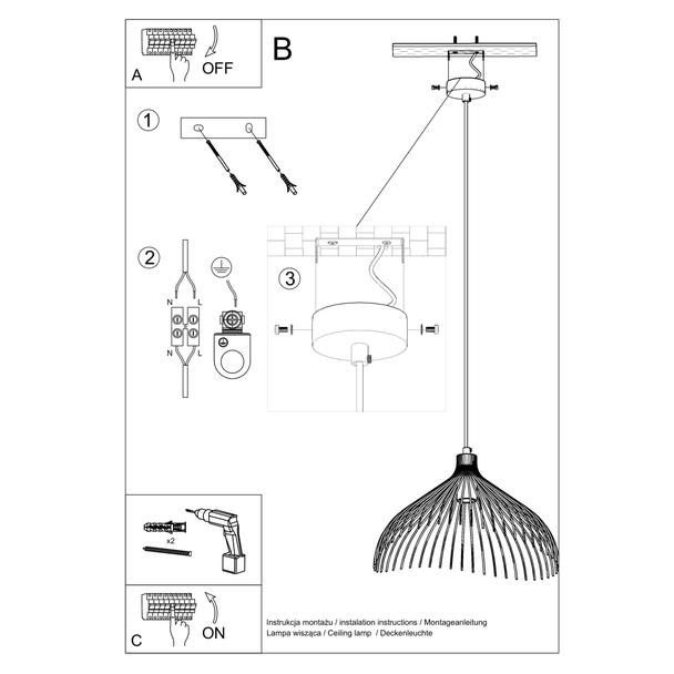 Sollux Lampa wisząca UMB biały SL.0664
