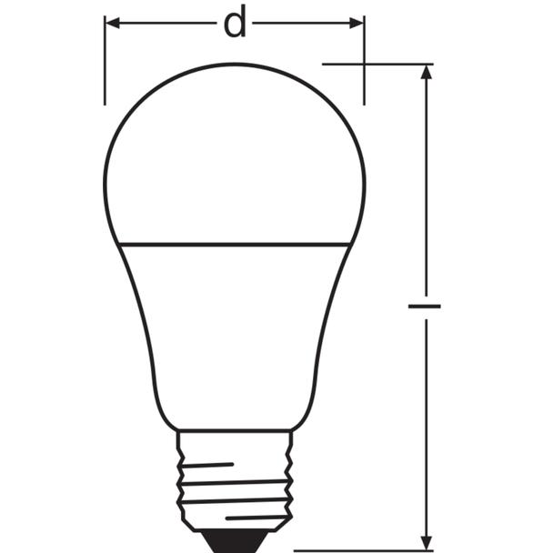 LED STAR+ CL A DSFR 75 non-dim 10W 827 E27 LEDVANCE