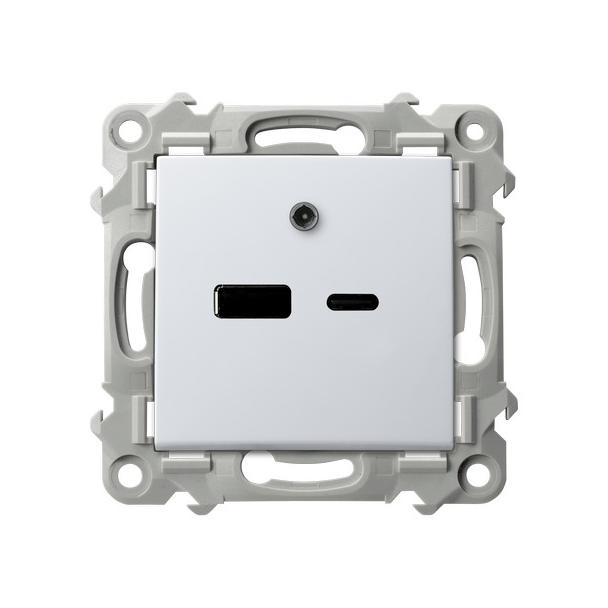 SZAFIR Ładowarka USB A+C - kolor biały