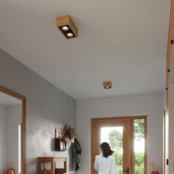 Sollux Plafon QUATRO 1 naturalne drewno SL.0915