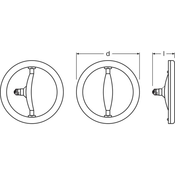 CIRCOLUX FR 100 non-dim 17W 827 E27 LEDVANCE
