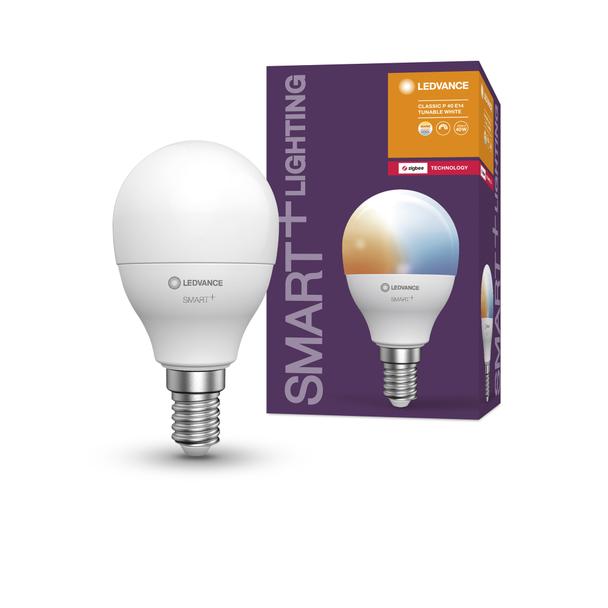 Lampa LED SMART+ ZB CL P Frosted TW 40 yes 4,9W/ E14