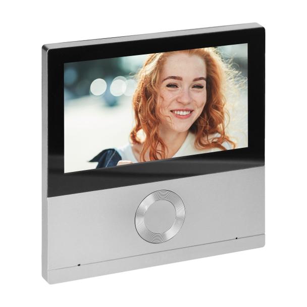 Wideo monitor bezsłuchawkowy, kolorowy, LCD 7", dotykowy, WiFi + Tuya, z gniazdem na kartę pamięci,