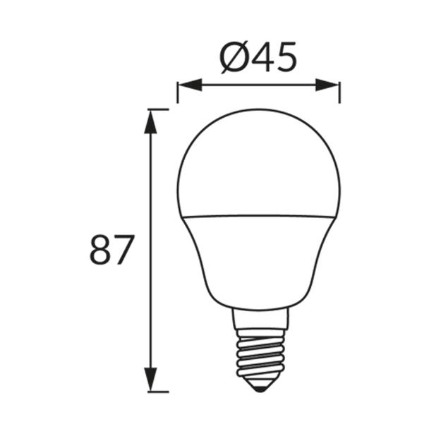 Lampa z diodami ULKE LED E14 8W 4500K