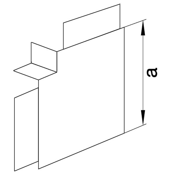 tehalit.LF Kąt płaski, 60x150mm, biały