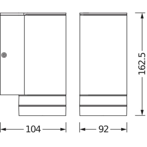Kinkiet lampa elewacyjna ścienna GU10 IP44 Endura BEAM GAP 4058075554511 LEDVANCE