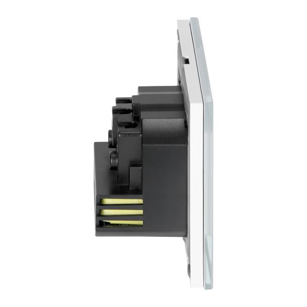 Gniazdo pojedyncze 2P+Z, USB-A + USB-C, PD, max. 20W, biały