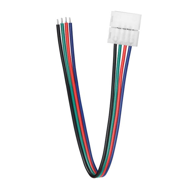 Złączka LED RGB 10mm jednostronna z przewodem