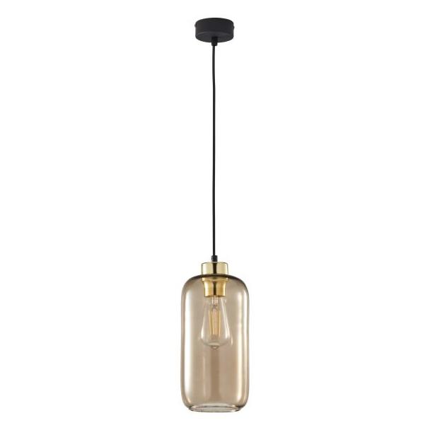 TK Lighting lampa wisząca Marco E27 czarno/złota 3314
