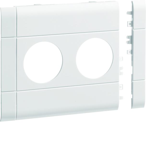 tehalit.WA Maskownica 2-krotna ABS bezhalogenowy 120mm biały