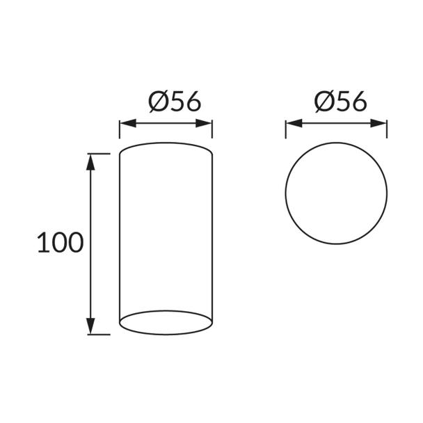 Oprawa sufitowa OTTO GU10 INOX