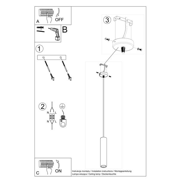 Sollux Lampa wisząca LUVO 1 SL.0653