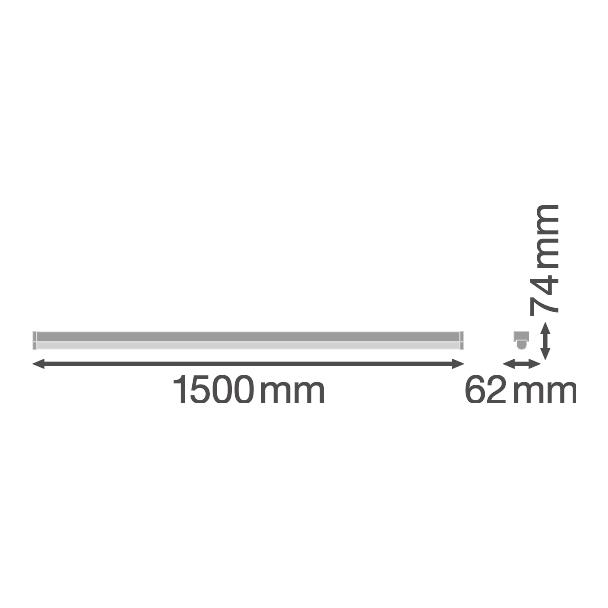 LN UO 1500 30W/3000K LEDV - Oprawa LED