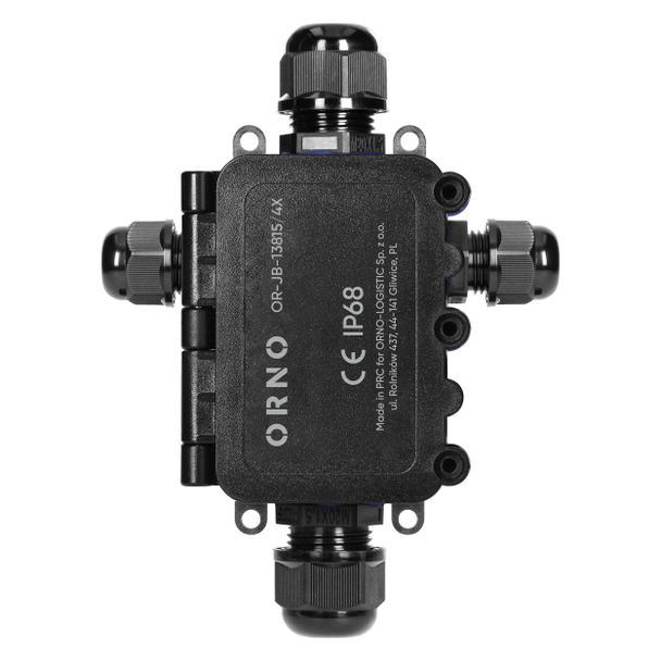 Puszka natynkowy HD IP68, 0,5-6,0mm2 ,2 dławnice M20, 2 dławnice M16, układ X
