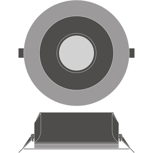 Oprawa DOWNLIGHT UGR19 DN195 PFM 21W 830 DALI WT