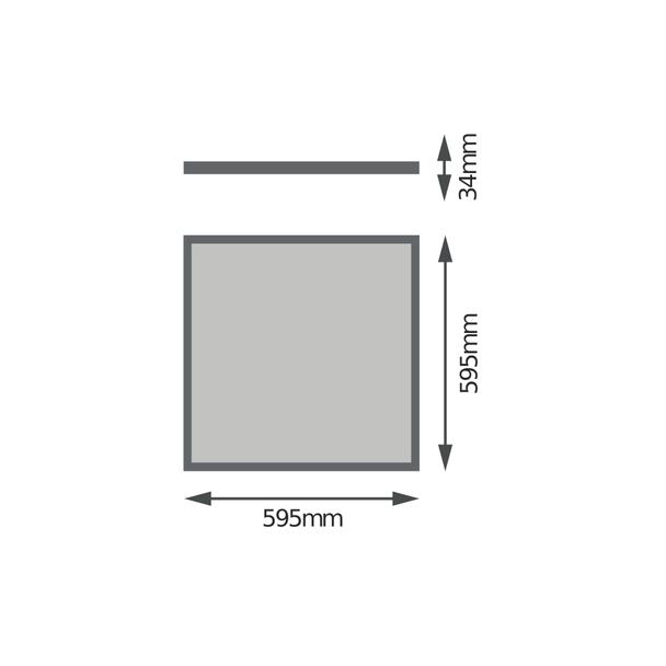 Oprawa PANEL 4IN1 600 32W 865 UGR19 WT
