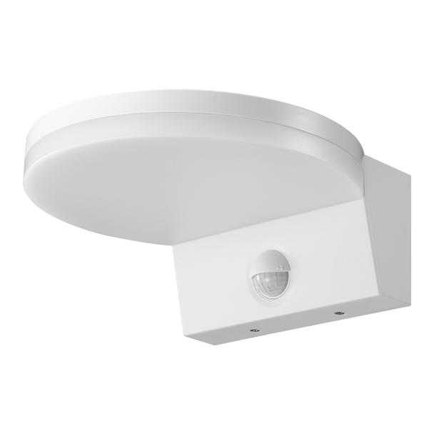 ASPEN LED 15W, oprawa ogrodowa z czujnikiem ruchu PIR, 1300lm, IP65, 4000K, biała