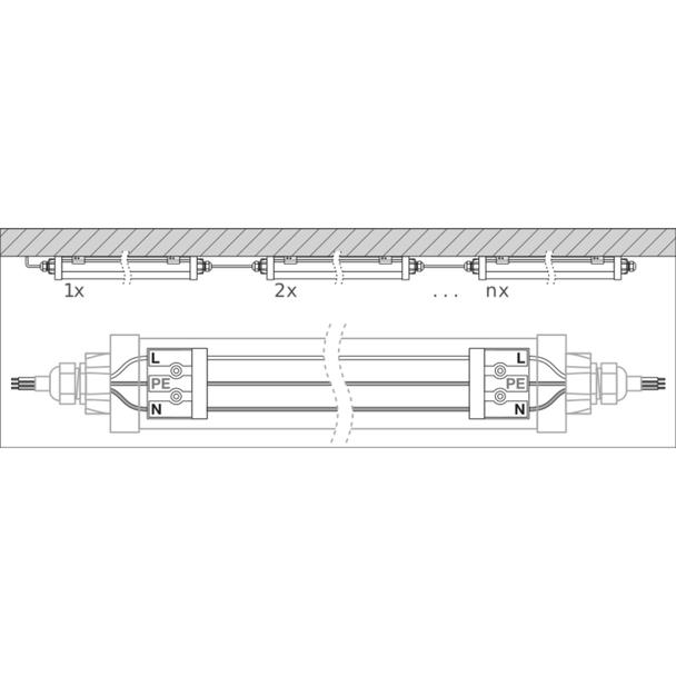 DP COMPACT 1500 55W 4000K GR IP66 LEDV LEDVANCE
