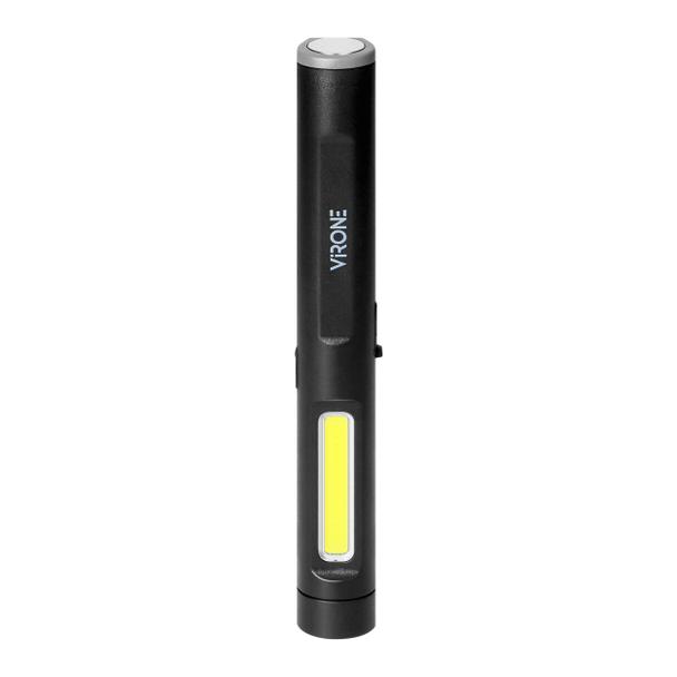 Latarka warsztatowa LED, 5+3W, 300lm+70lm, 600mAh, magnes, klips