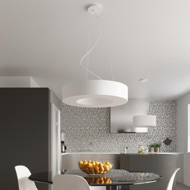 Sollux Żyrandol SATURNO SLIM 90 biały SL.0797