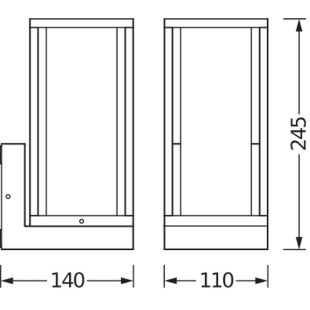 Kinkiet lampa elewacyjna ścienna E27 IP44 Endura CLASSIC FRAME WALL 4058075554399 LEDVANCE