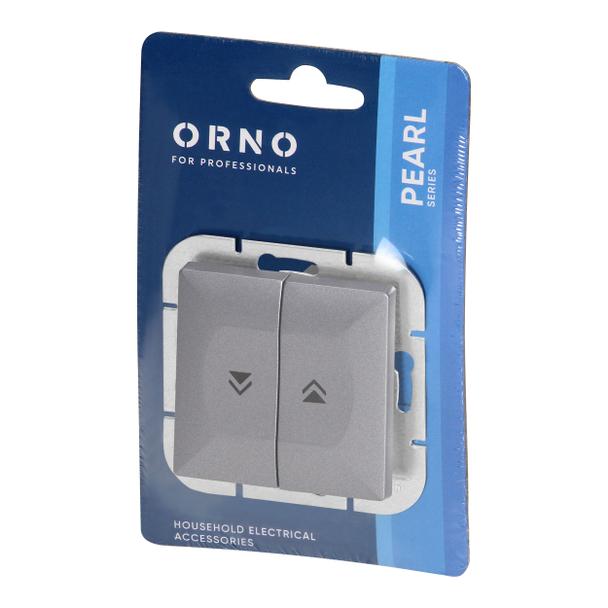 Łącznik roletowy podtynkowy Pearl, 10A, 250V, WP-10P, antracyt
