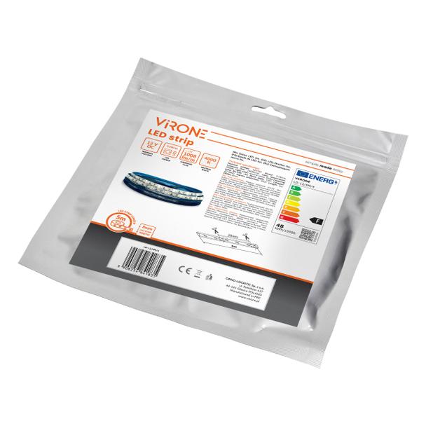 Taśma LED 12V 2835 120L/m 9,6W/m IP63 4000K 5m