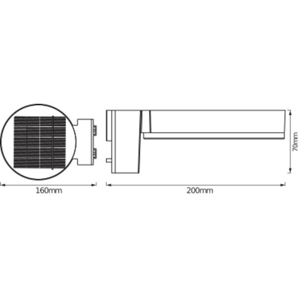 ENDURA STYLE SOL WALLCIRCLE6WBK LEDV Oprawa zewnętrzna