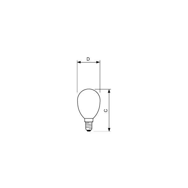 Żarówka LED Kulka 2W=25W 250lm / 2700K barwa ciepła LEDLuster 2-25W P45 E14 827 PHILIPS