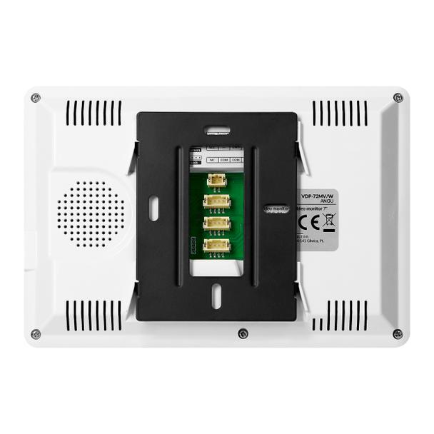 ANGU, zestaw wideodomofonowy 4-żyłowy, bezsłuchawkowy, monitor 7" LCD, z kamerą 800TVL, z czytnikiem