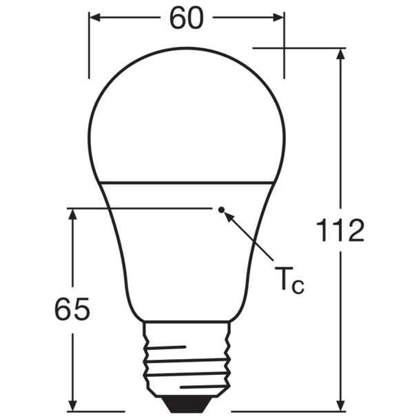 LED STAR+ CL A DSFR 75 non-dim 10W 827 E27 LEDVANCE