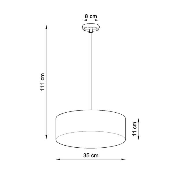 Sollux Lampa wisząca ARENA 35 czarna SL.0115