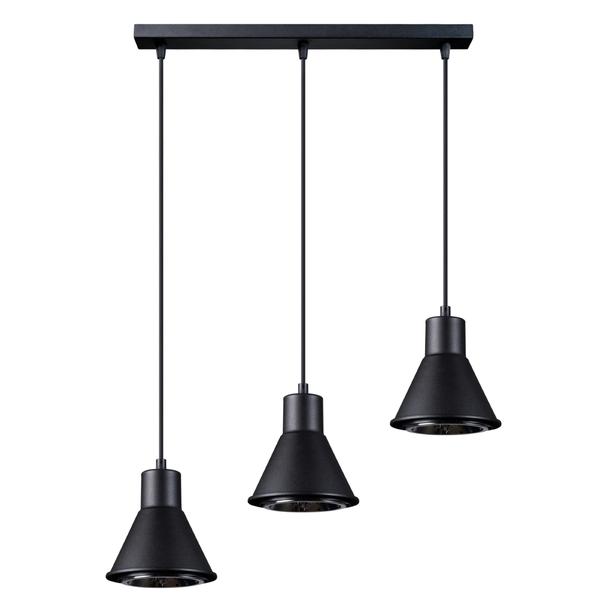 Sollux Lampa wisząca TAZILA 3 czarna [ES111] SL.0990