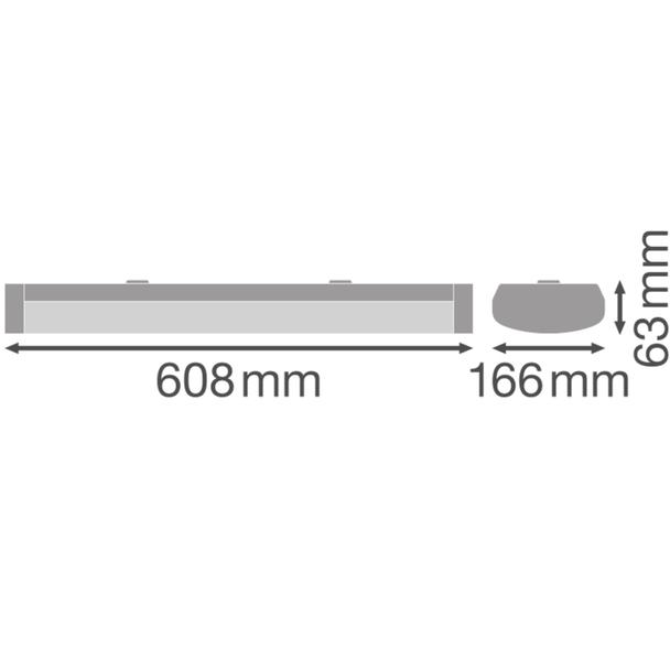 Zestaw do podwieszania LINEAR SURFACE 600 P 18W 830 white IP44 EM